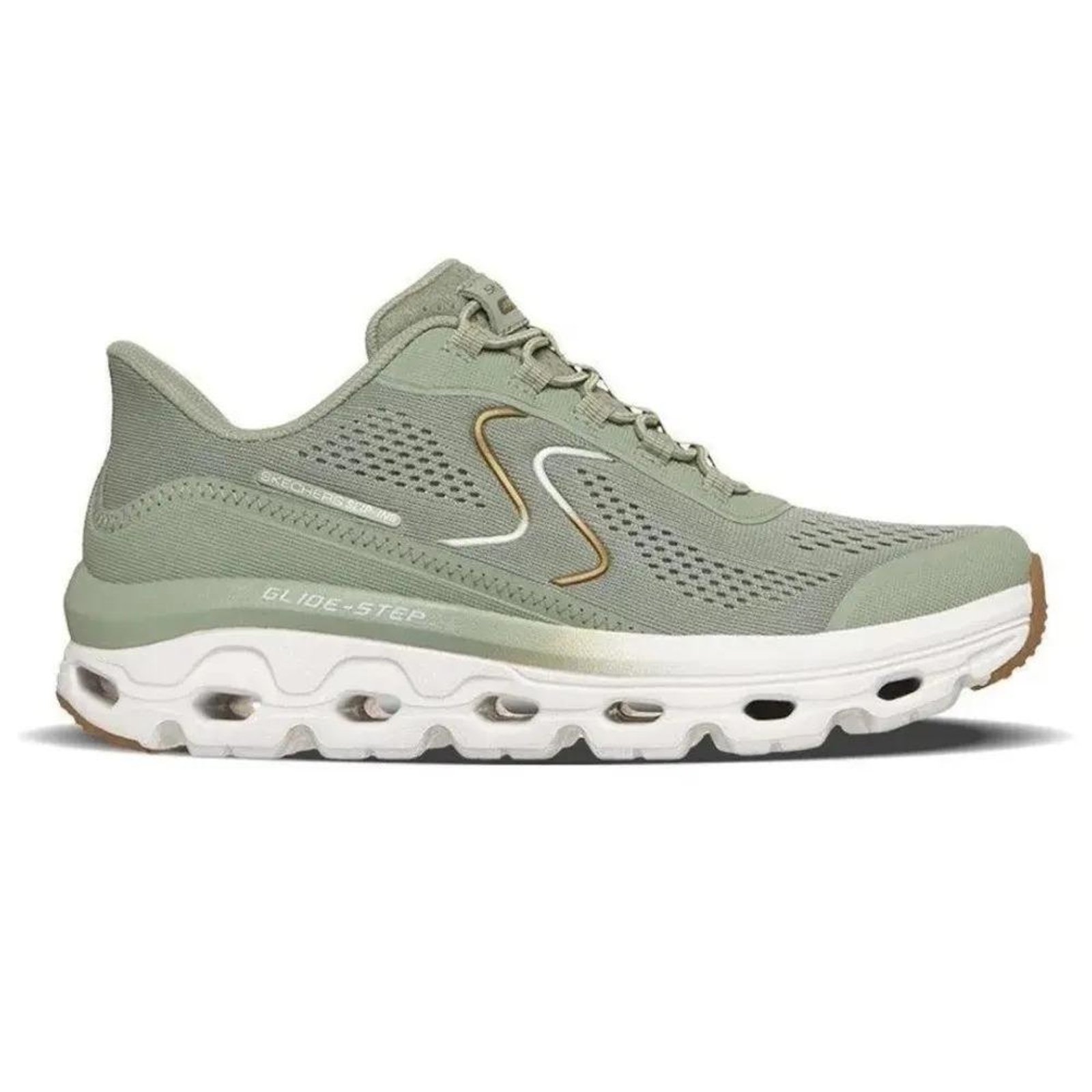 Skechers Slip-Ins Tênis Esportivo Feminino Amortecimento Verde