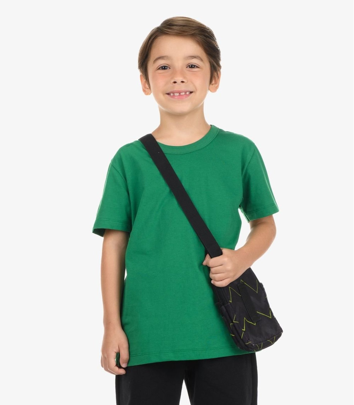 Infantil - Camiseta Menino Básica Rovi Verde