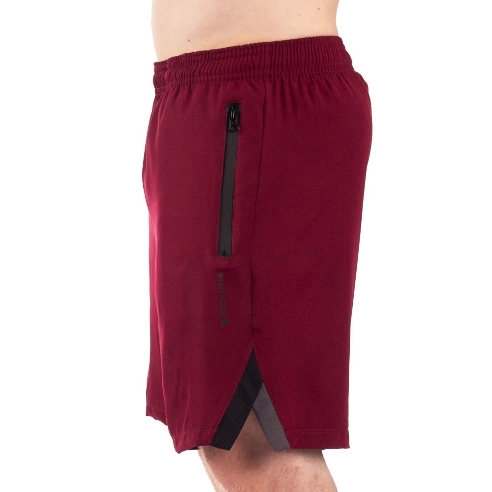 Vista 3 Bermuda Poker média com elastano Sampa - Vinho vermelho Poker vermelho