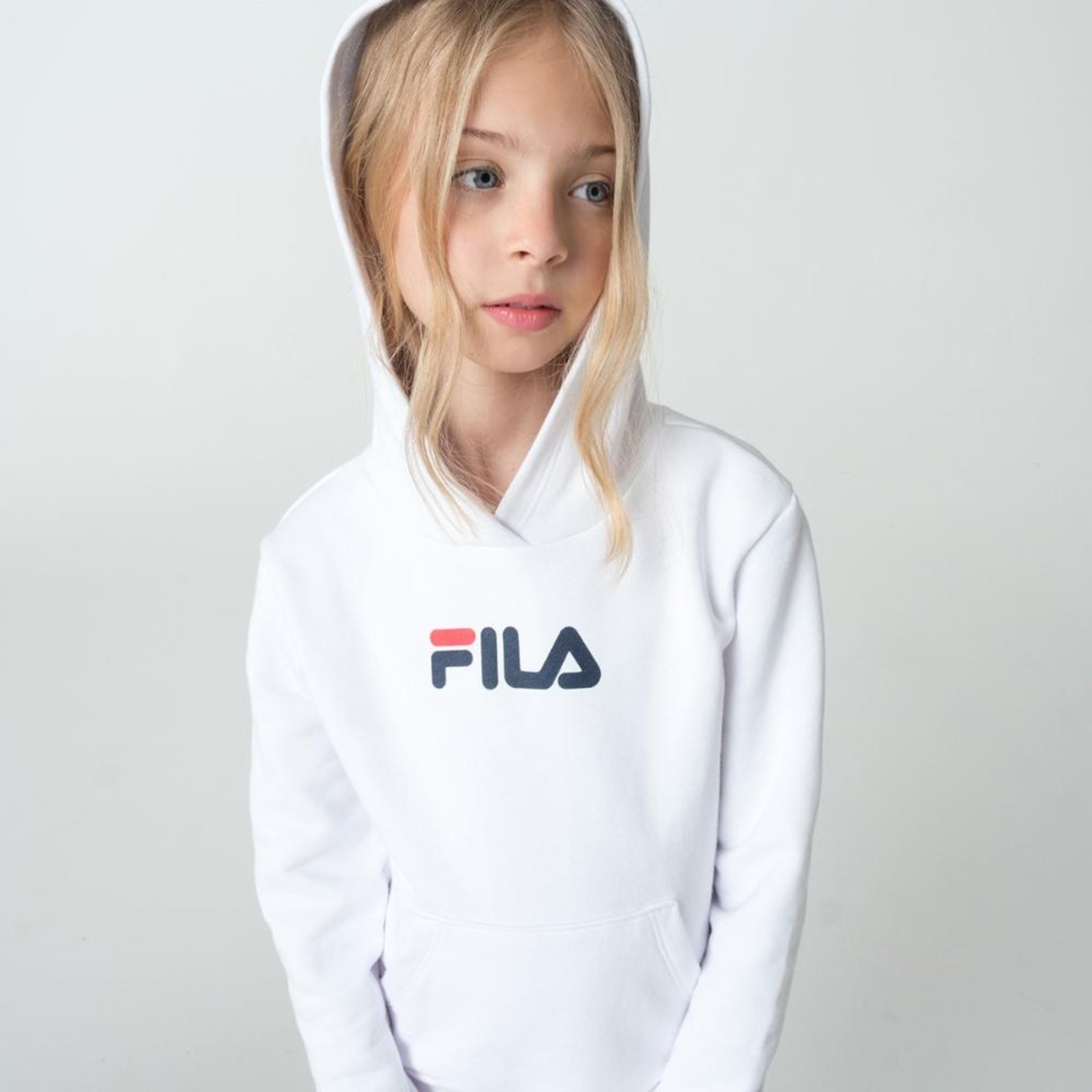 Casaco Com Capuz Fila Letter Incolor