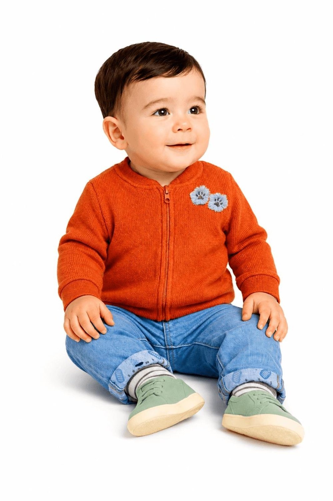 Infantil - Calça Jeans Menino Amiguinho Esperto Alphabeto Azul