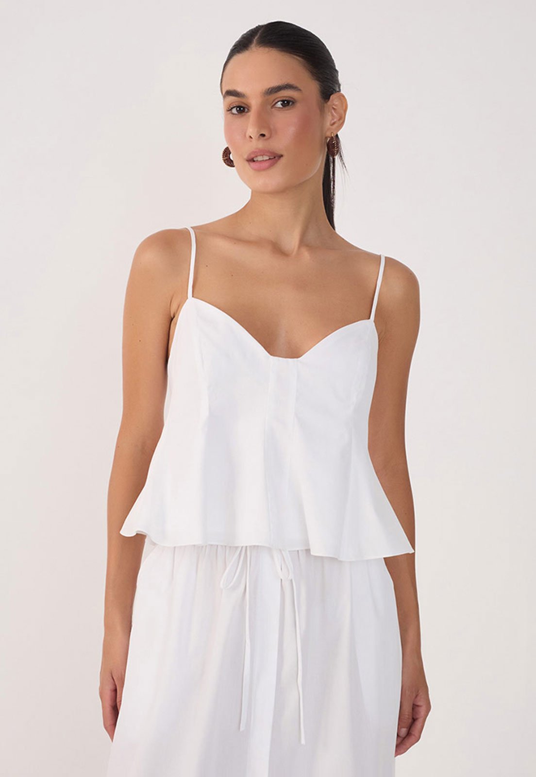 Regata Dress To Peplum Branca