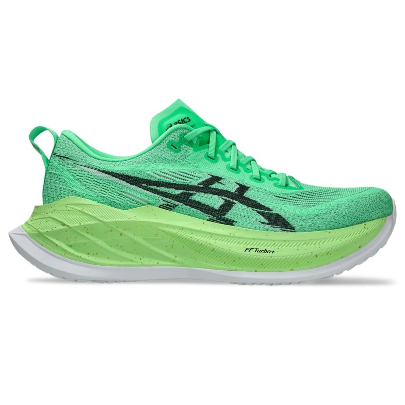 Vista 3 Tênis ASICS Superblast 2 - Unissex Preto verde ASICS verde
