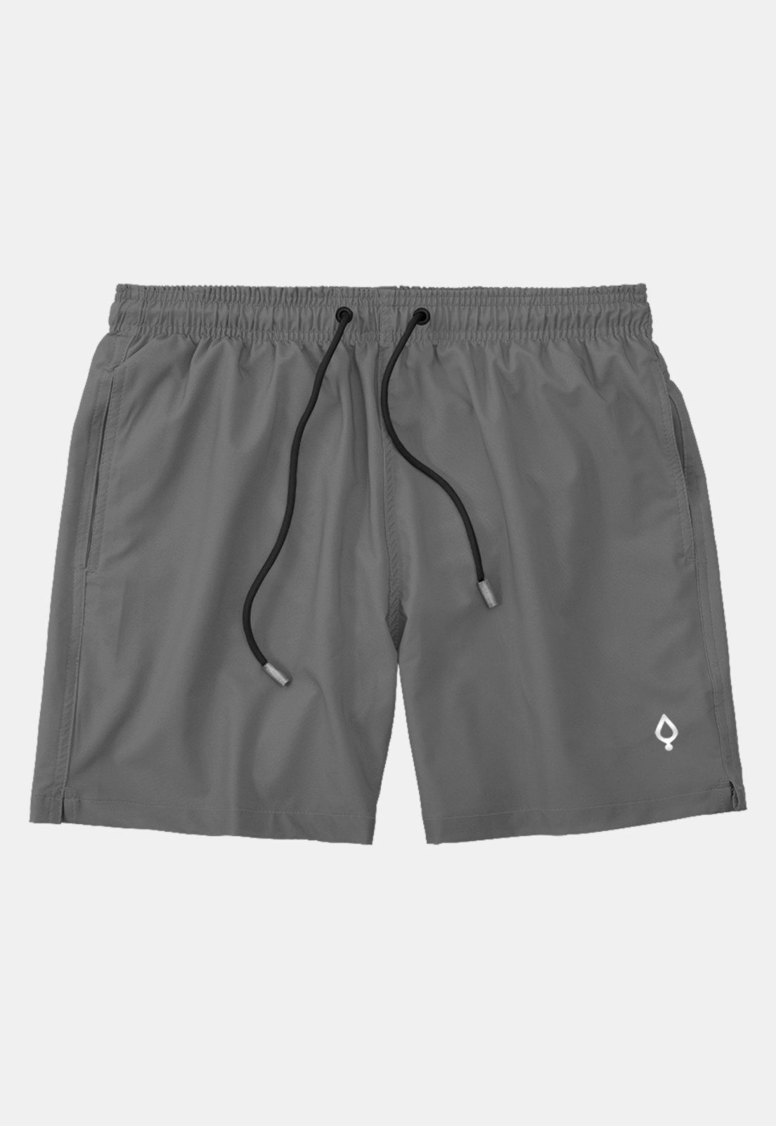 Short e Bermuda Praia Lisa Liso Masculina Tactel Básico Moda Básica Cinza