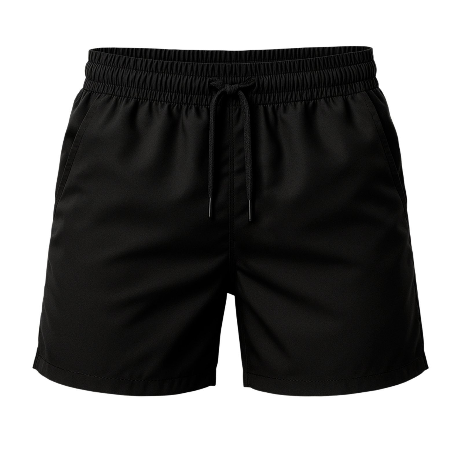 Vista 3 Kit 2 Short Tactel Leve Relaxado Moda Praia Liso Bermuda Masculina verde Relaxado verde