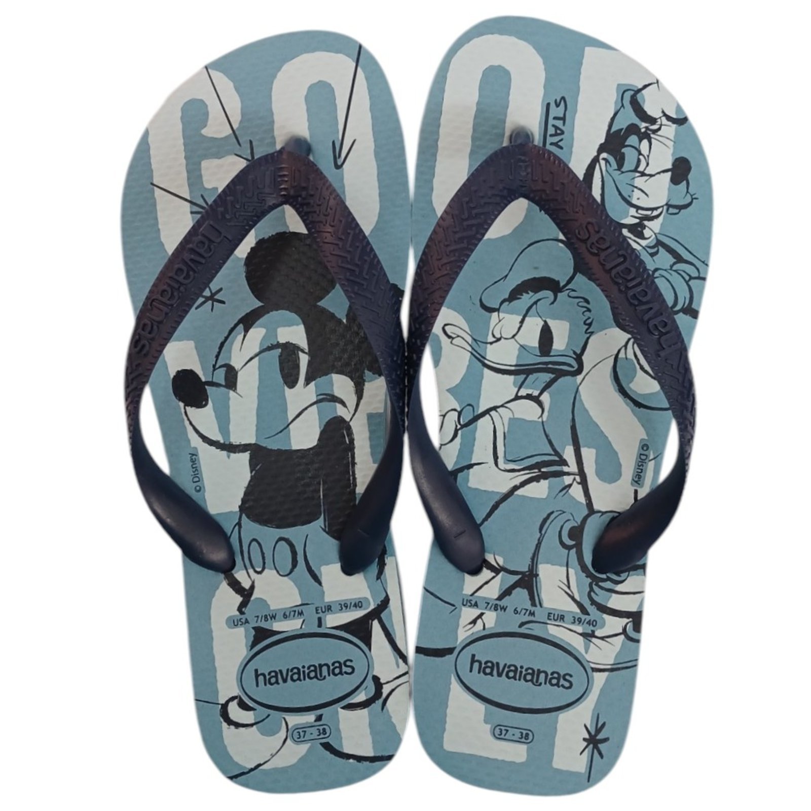 Vista 2 Chinelo Havaianas Top Disney azul Havaianas azul