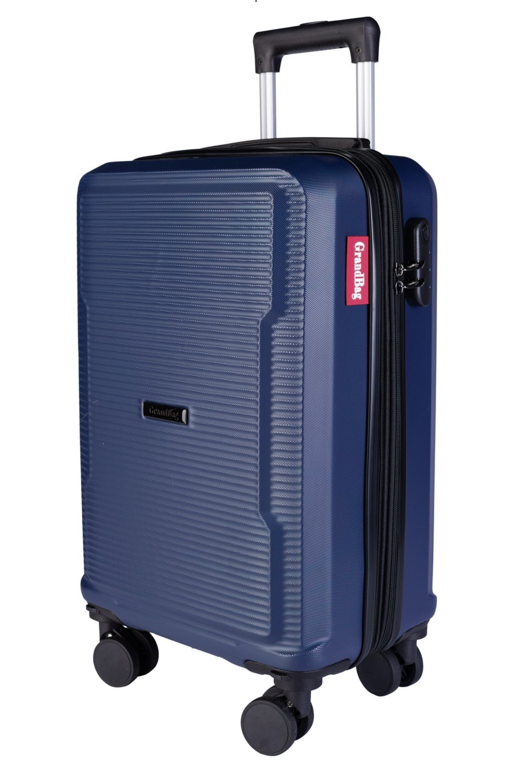 Vista 3 Kit Enluaze 2 Malas De Viagem Abs 20" 24"" Denver - Azul Marinho" Enluaze vermelho azul