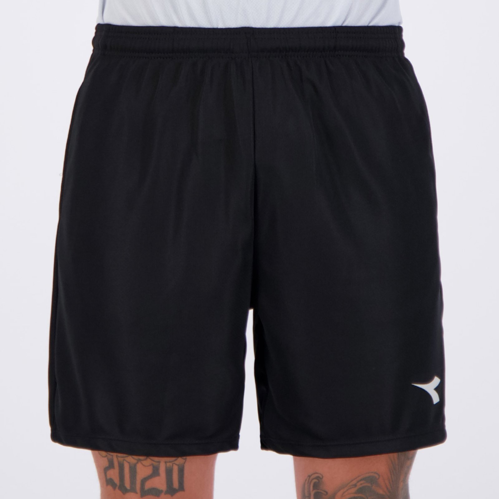 Bermuda Diadora Logo Com Bolso Preta