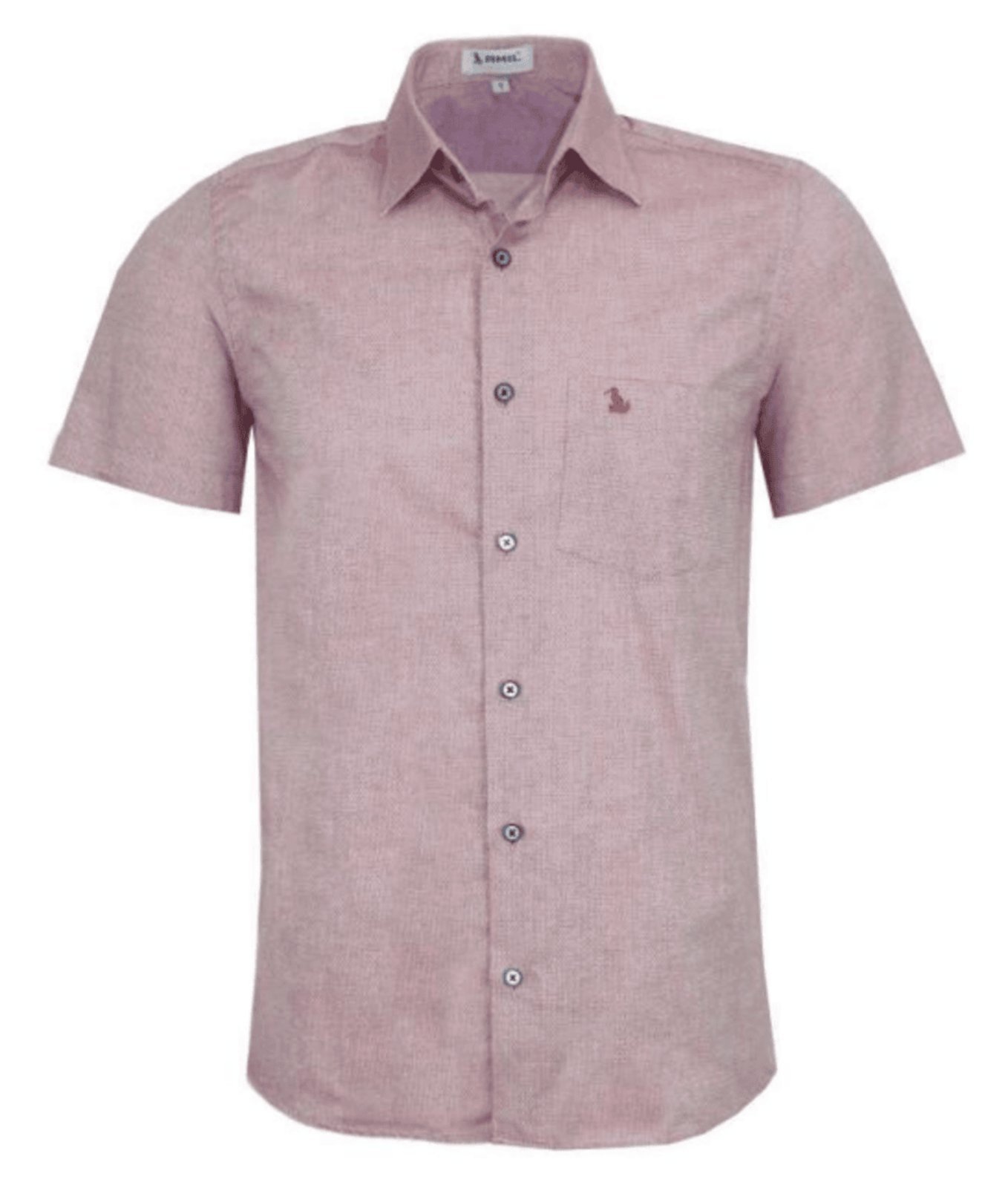Camisa Social Amil Arbok Comfort Algodão C/Bolso Macia Fácil de Passar Luxo Vinho