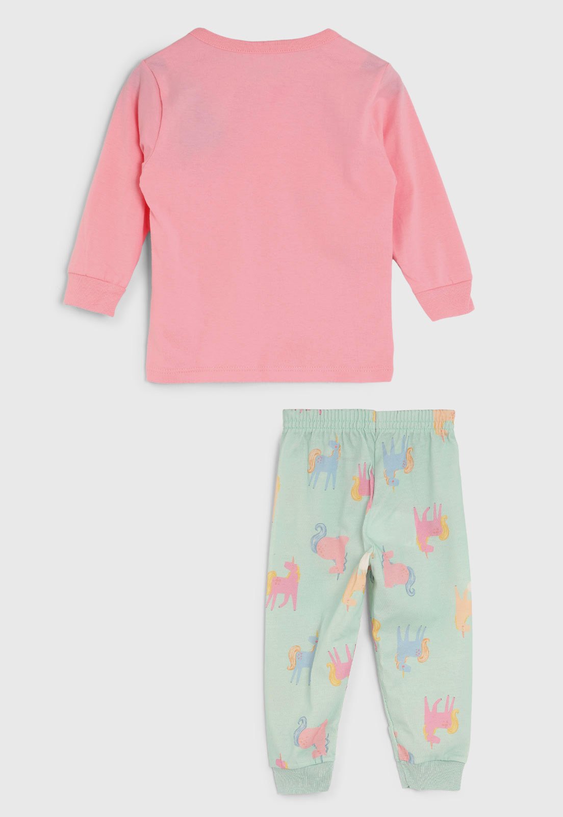 Vista 3 Pijama Longo Brandili Unicórnio lilás Brandili lilás