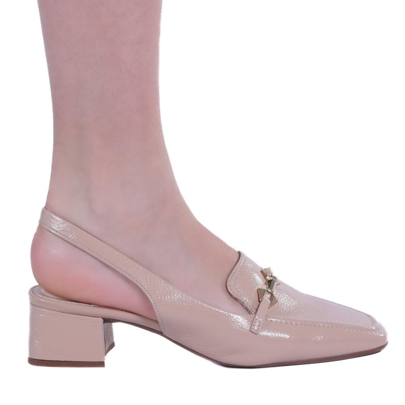 Sapato Feminino Zariff Slingback T4618-372 Nude Incolor
