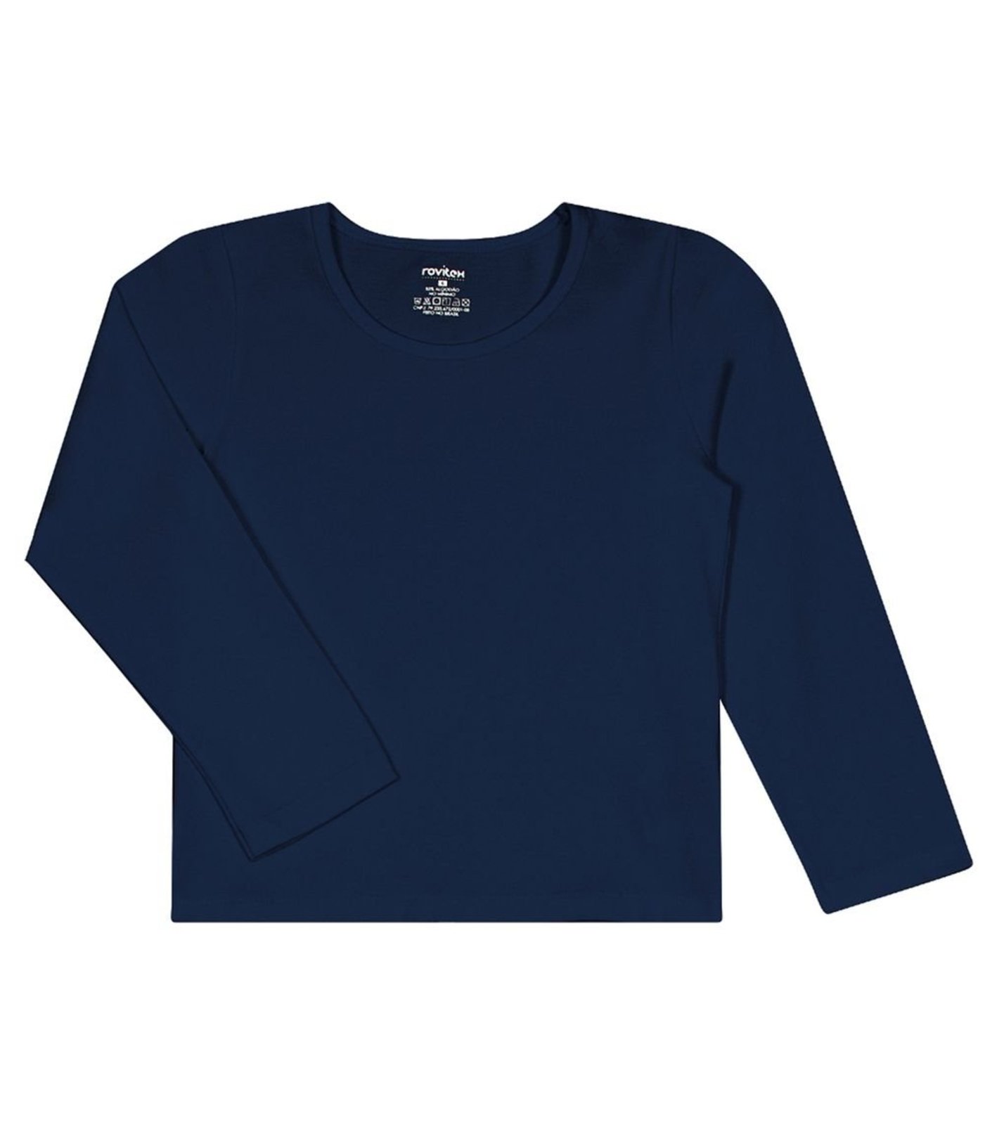 Vista 2 Infantil - Blusa Manga Longa Feminina Rovitex Rovitex Kids Básicos vermelho Rovitex Kids Básicos vermelho