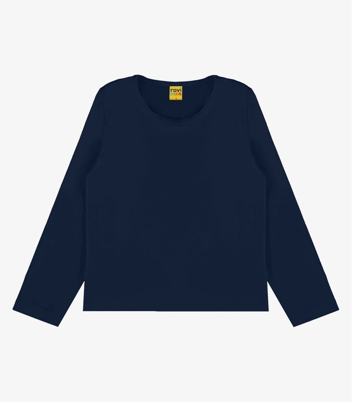 Vista 3 Infantil - Blusa Manga Longa Feminina Rovitex Rovitex Kids Básicos vermelho Rovitex Kids Básicos vermelho
