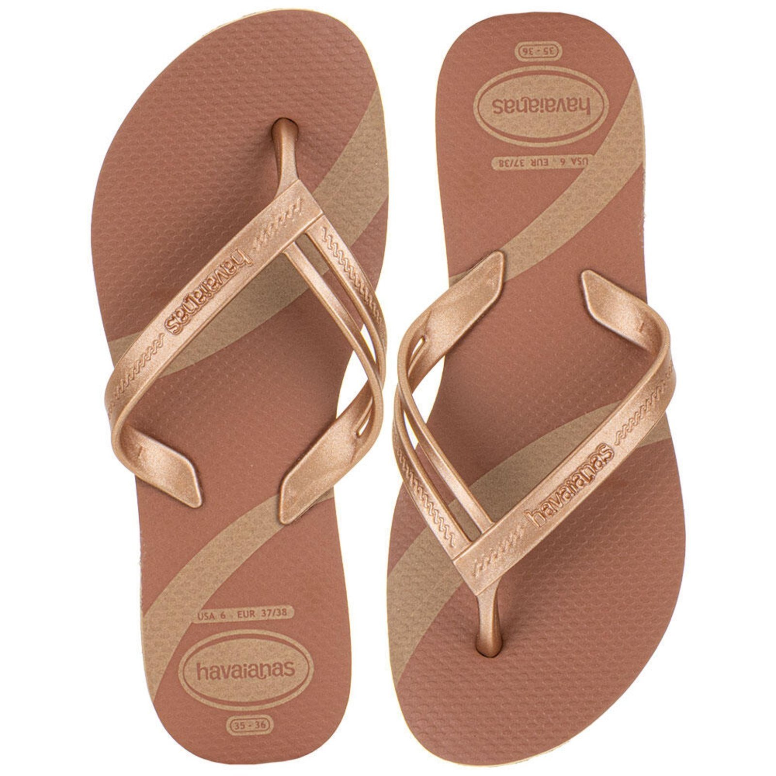 Vista 2 Chinelo Feminino Elegance Print Havaianas 4148804 0090804 cinza Havaianas cinza