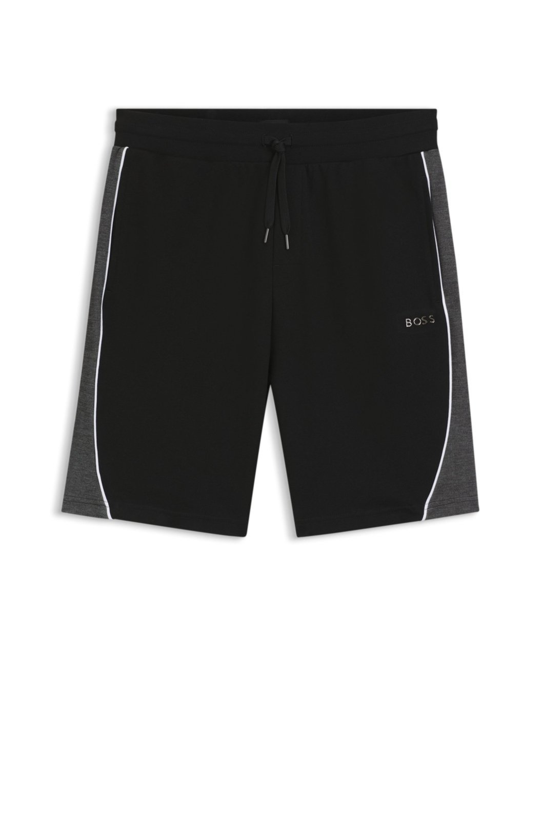 Shorts Piqué Em Mistura De Algodão