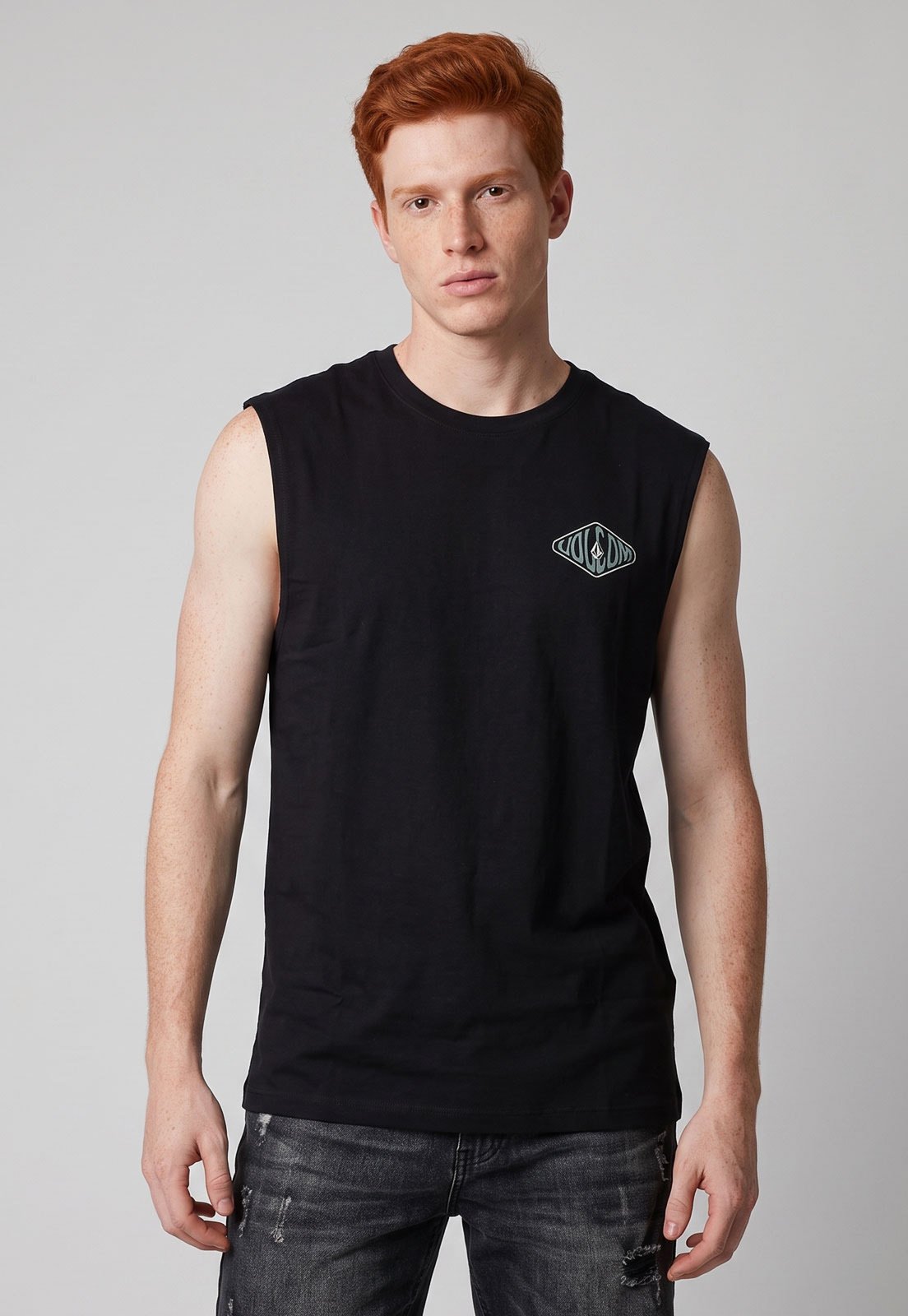 Regata Masculina Volcom Graphic Preta