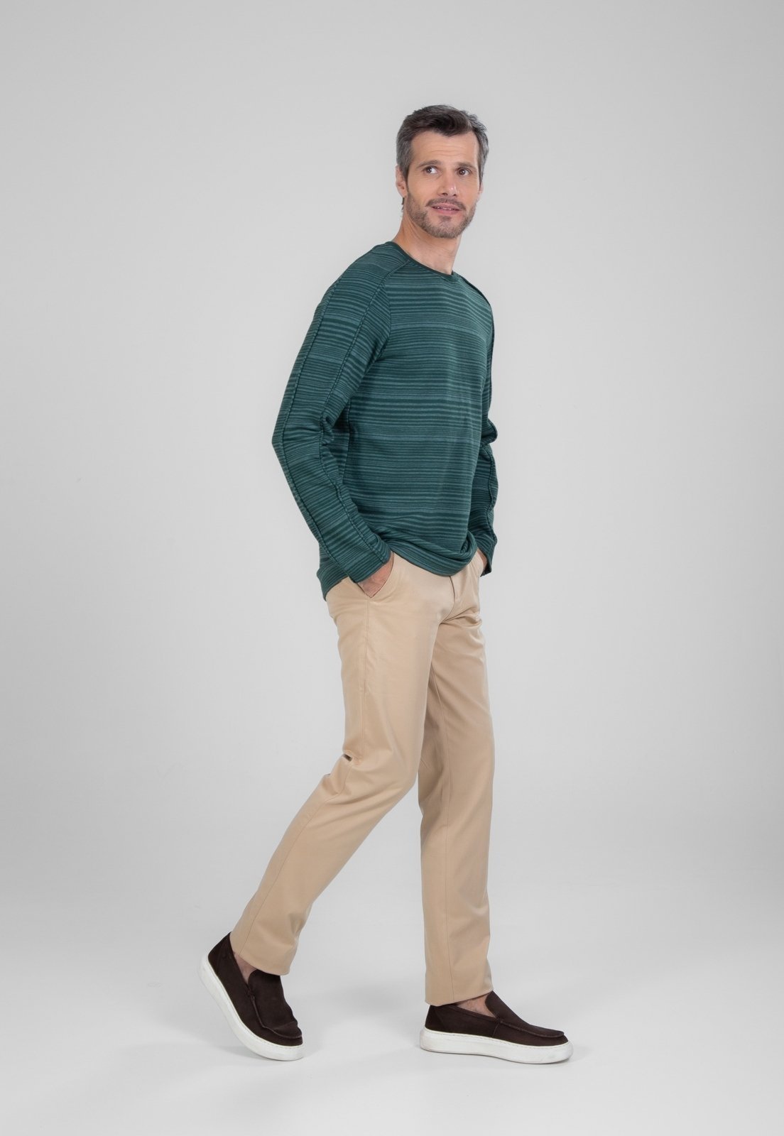 Blusão Malhão Traymon Listrado Verde