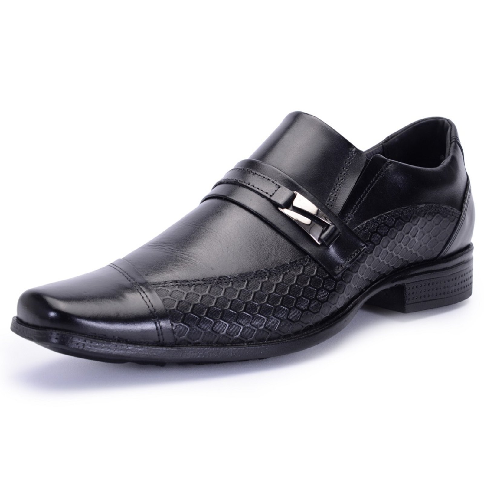 Sapato Social Masculino Ferrile Sport em Couro Preto 18070