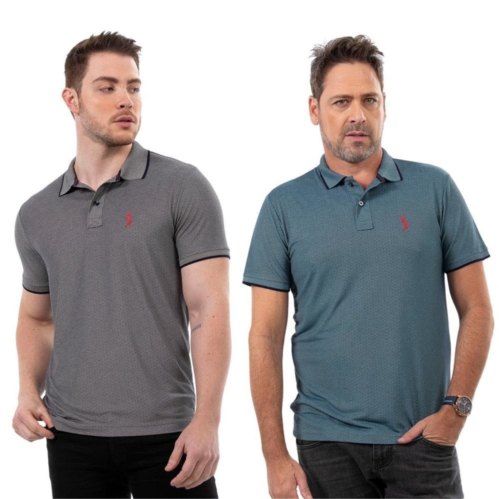 Kit 2 Camisa Gola Polo Masculina Casual Conforto Moderna