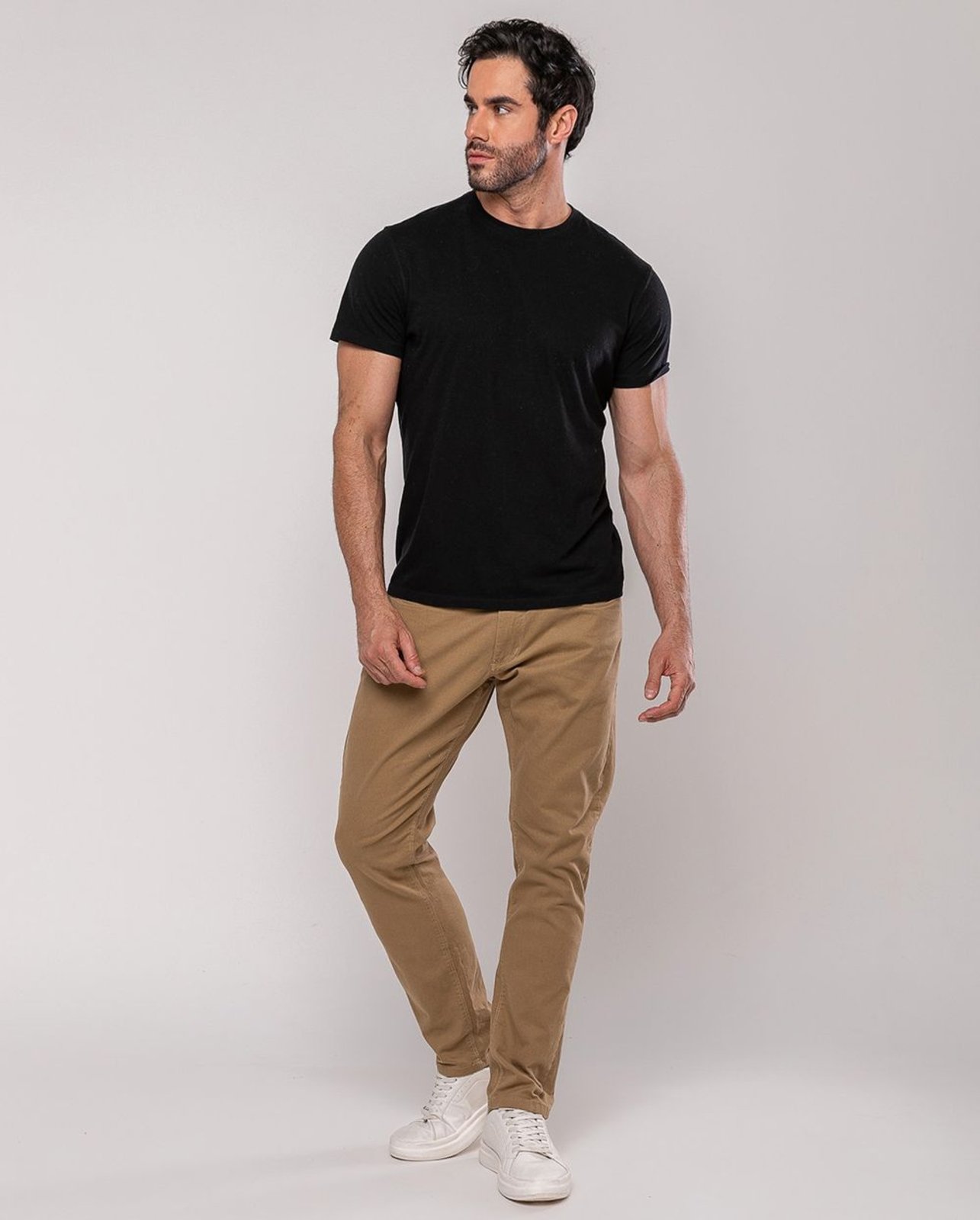 Calça Sarja Masculina Slim Fit Básica 22191 Caramelo Consciência