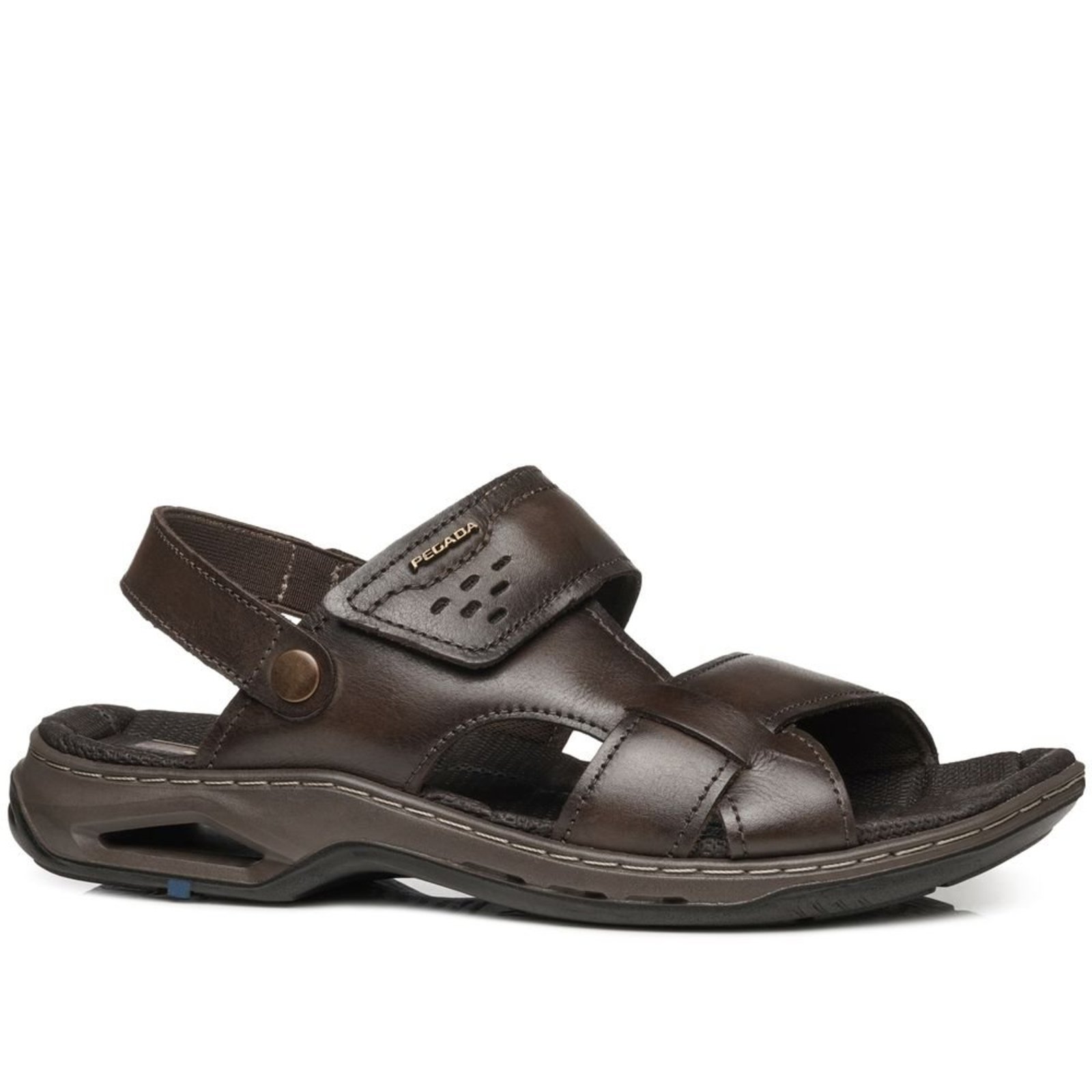 Sandália Pegada Masculina em Couro Cravo 133234-02 Sandália Pegada Masculina em Couro Cravo 133234-02 39