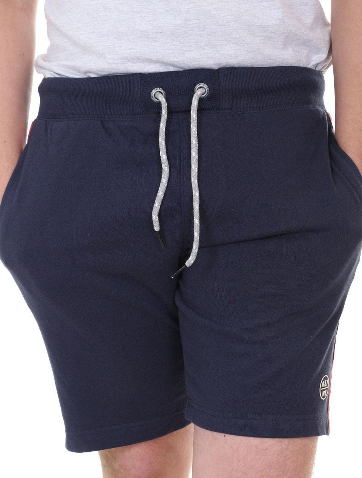 Bermuda Aeropostale Masculina Moletom Side Sash Colors A87/NY Azul Marinho
