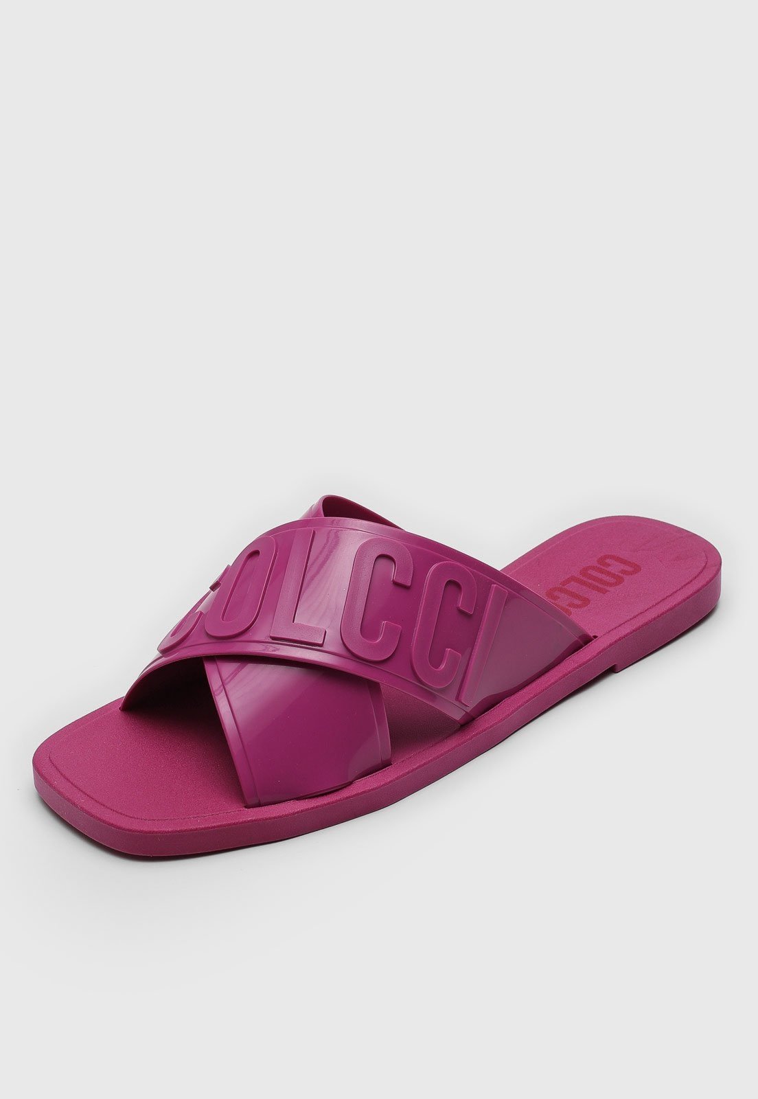Vista 3 Rasteira Colcci Transpasse Pink rosa pink rosa pink