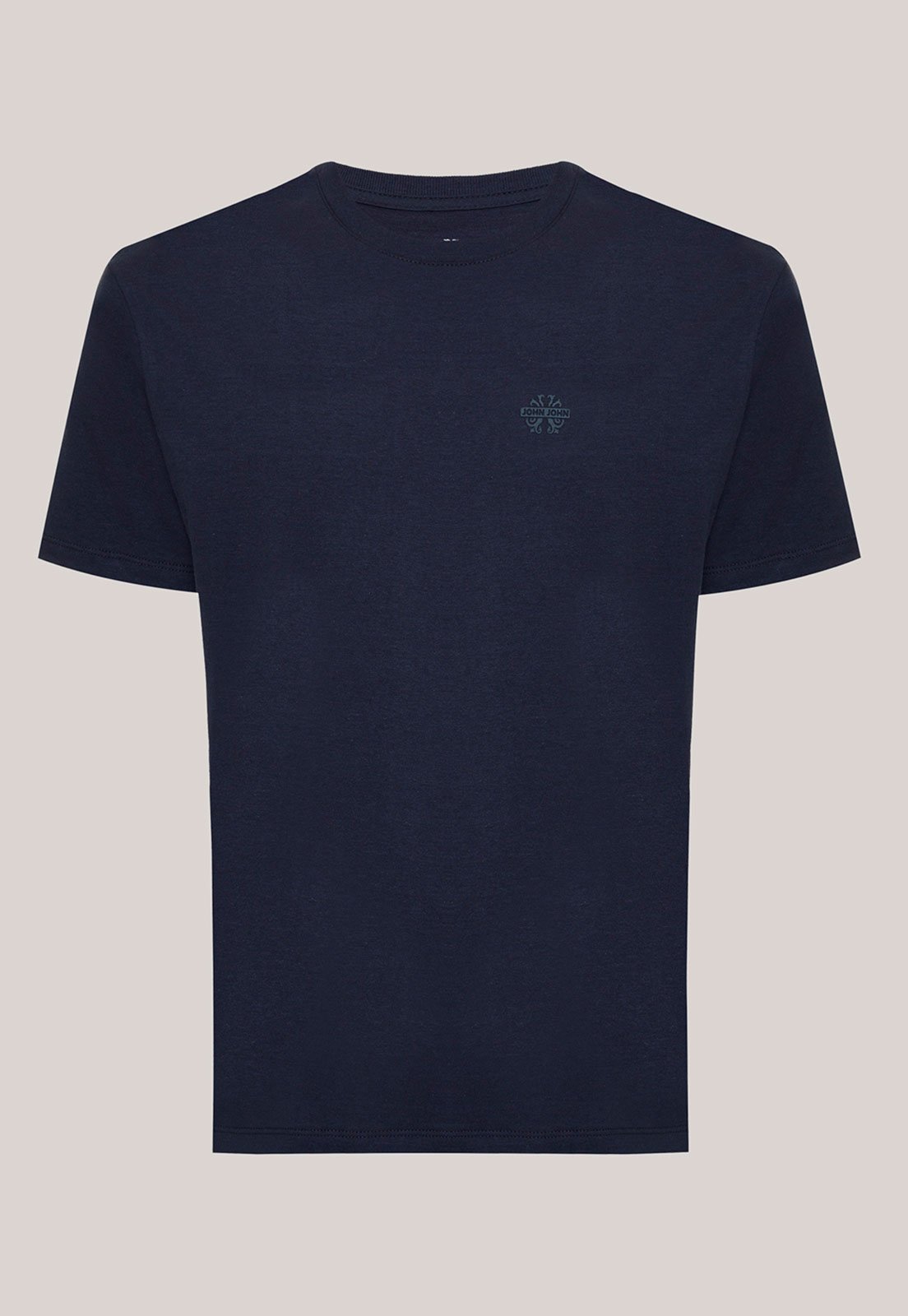 Camiseta Masculina John John Logo Azul-Marinho