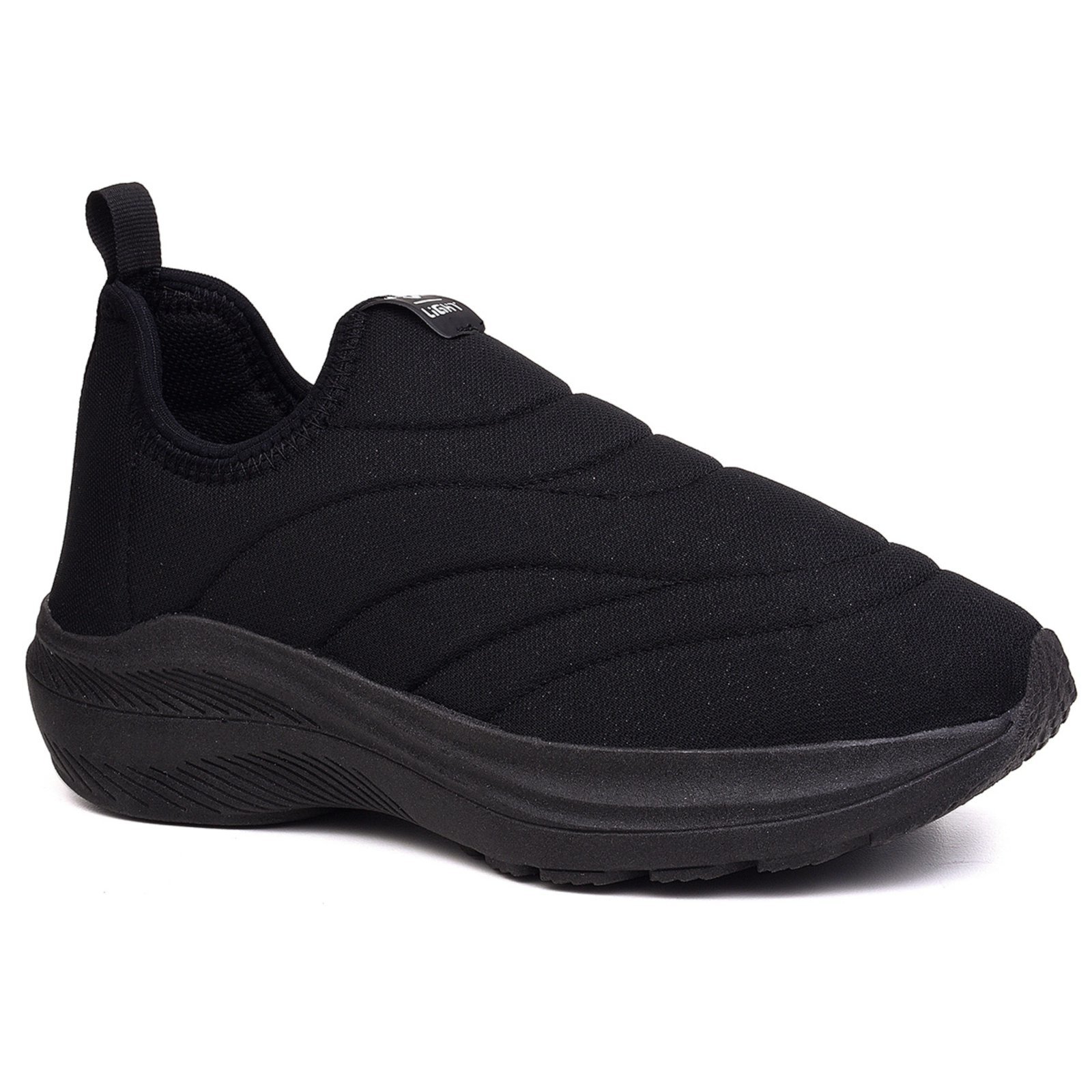 Vista 2 Infantil - Tenis Calce Facil Meninos e Meninas Escolar CALCADOS LGHT LIGHT preto CALCADOS LGHT LIGHT preto