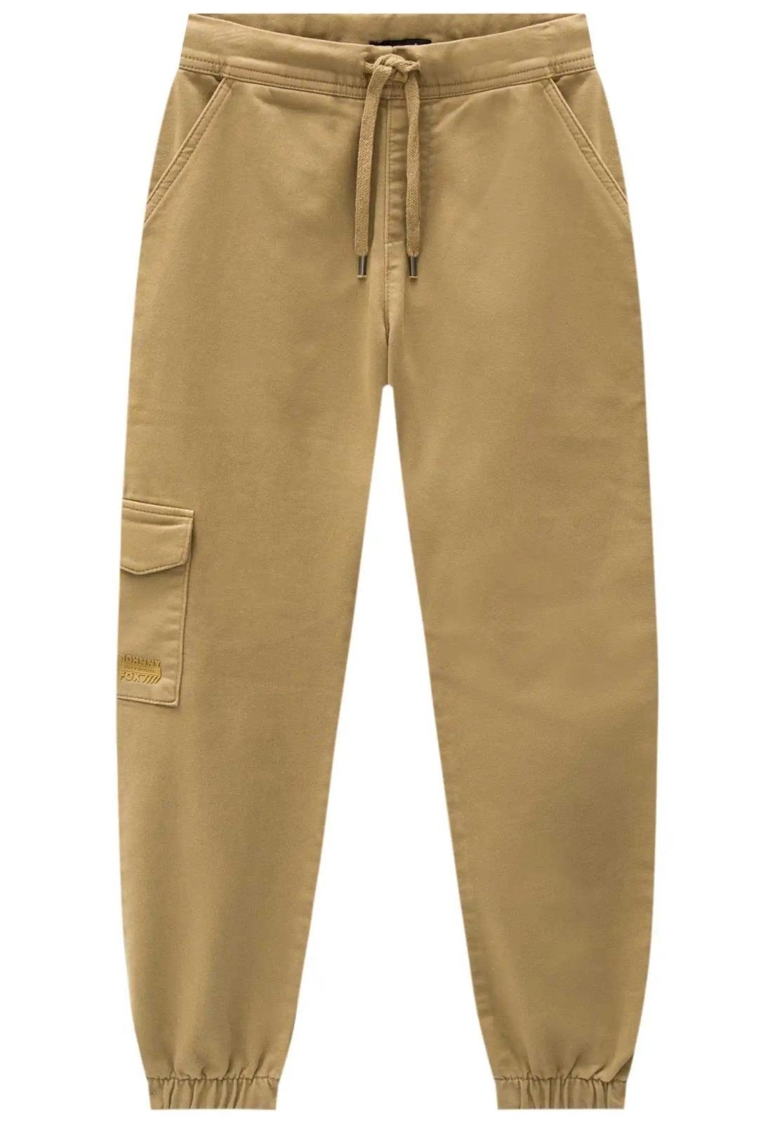 Infantil - Calça Moletom Bege Jogger Menino Johnny Fox 10 Bege