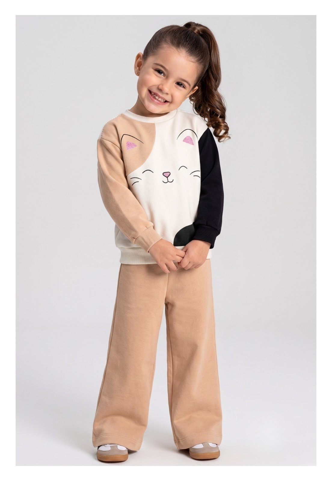 Infantil - Conjunto Bem Vestir Feminino Gatinho