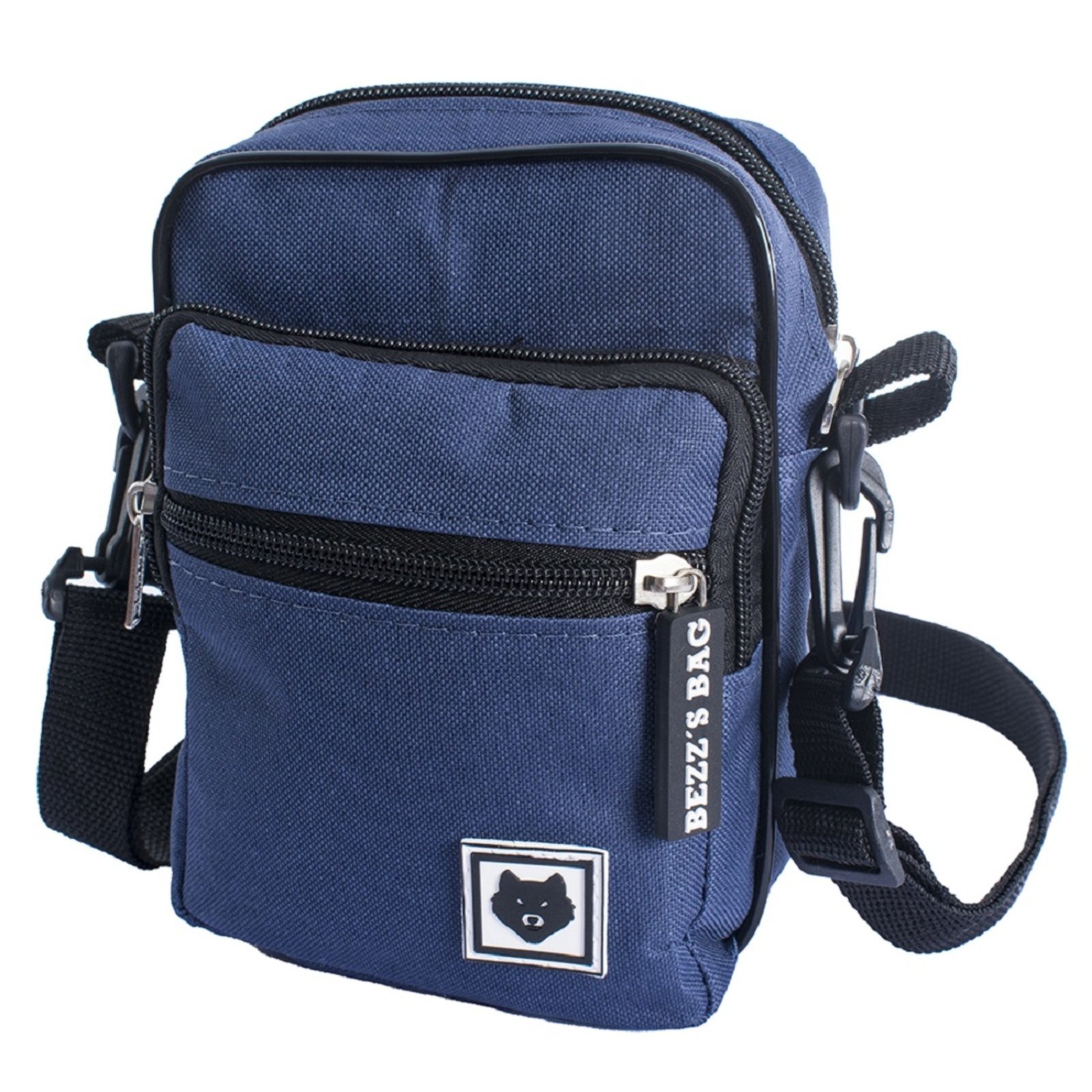 Shoulder Bag Bezz Mini Bolsa Tira Colo Necessaire Pochete Unisexx Azul