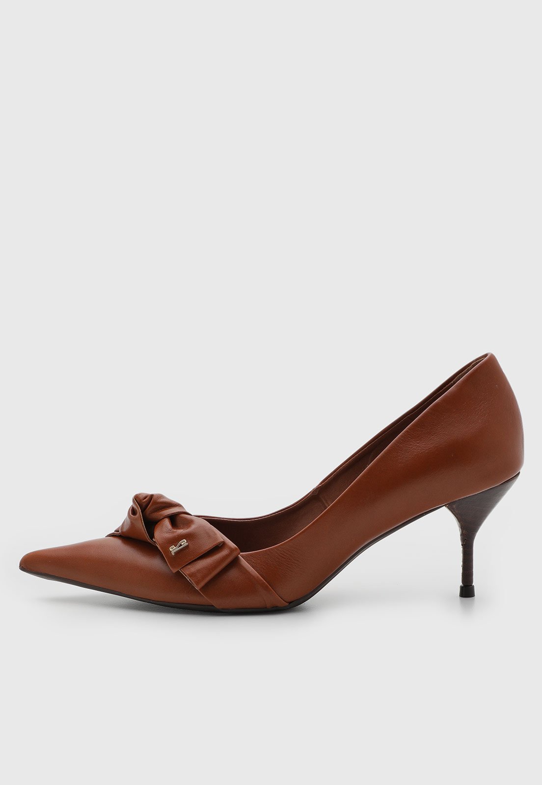 Scarpin Feminino Santa Lolla Couro Laço Marrom