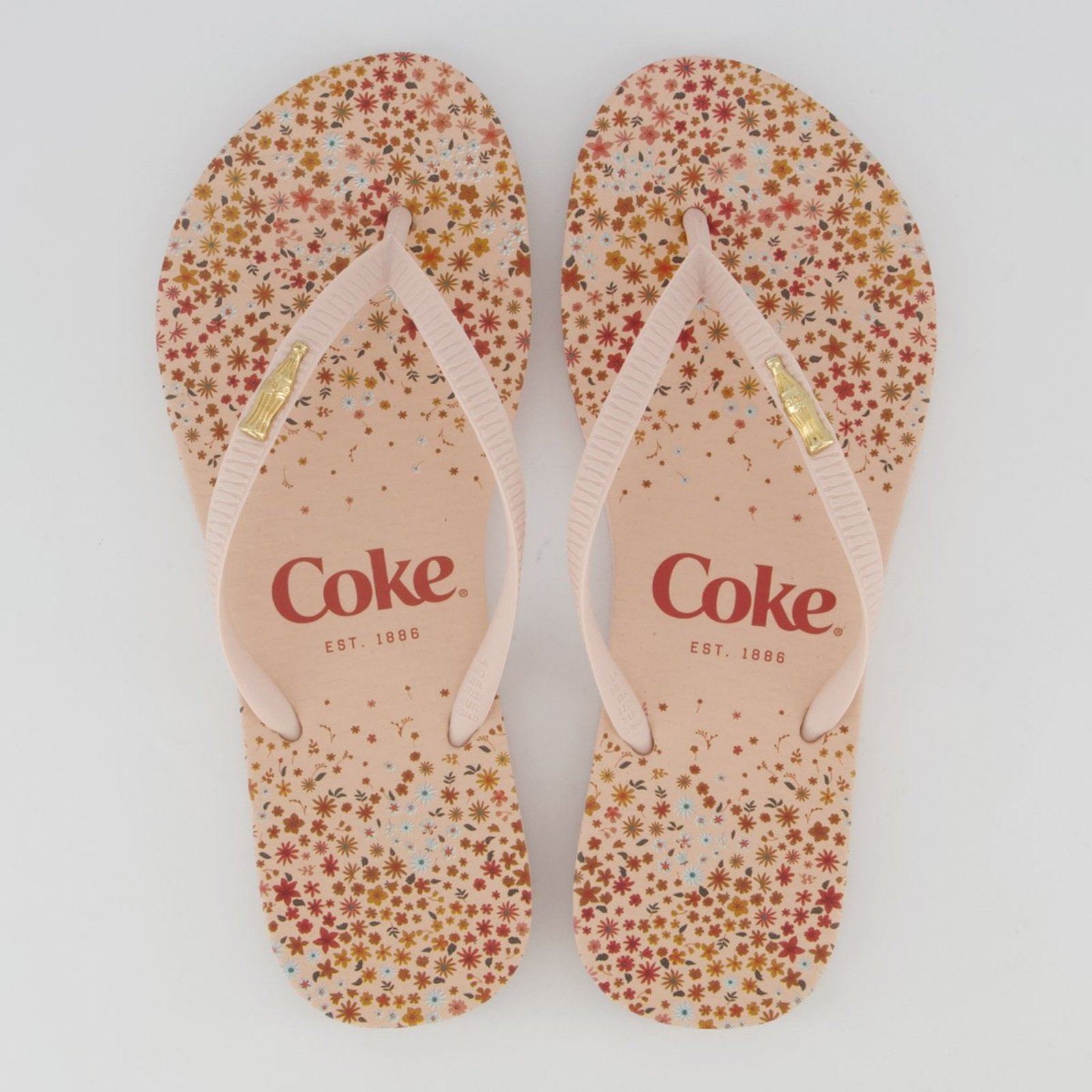 Chinelo Coca Cola Aiken Feminino Rosa Claro