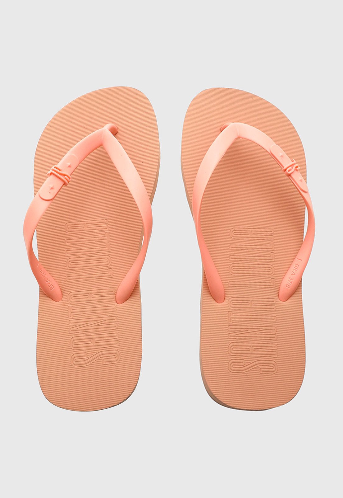Chinelo Feminino Santa Lolla Tiras Finas Coral