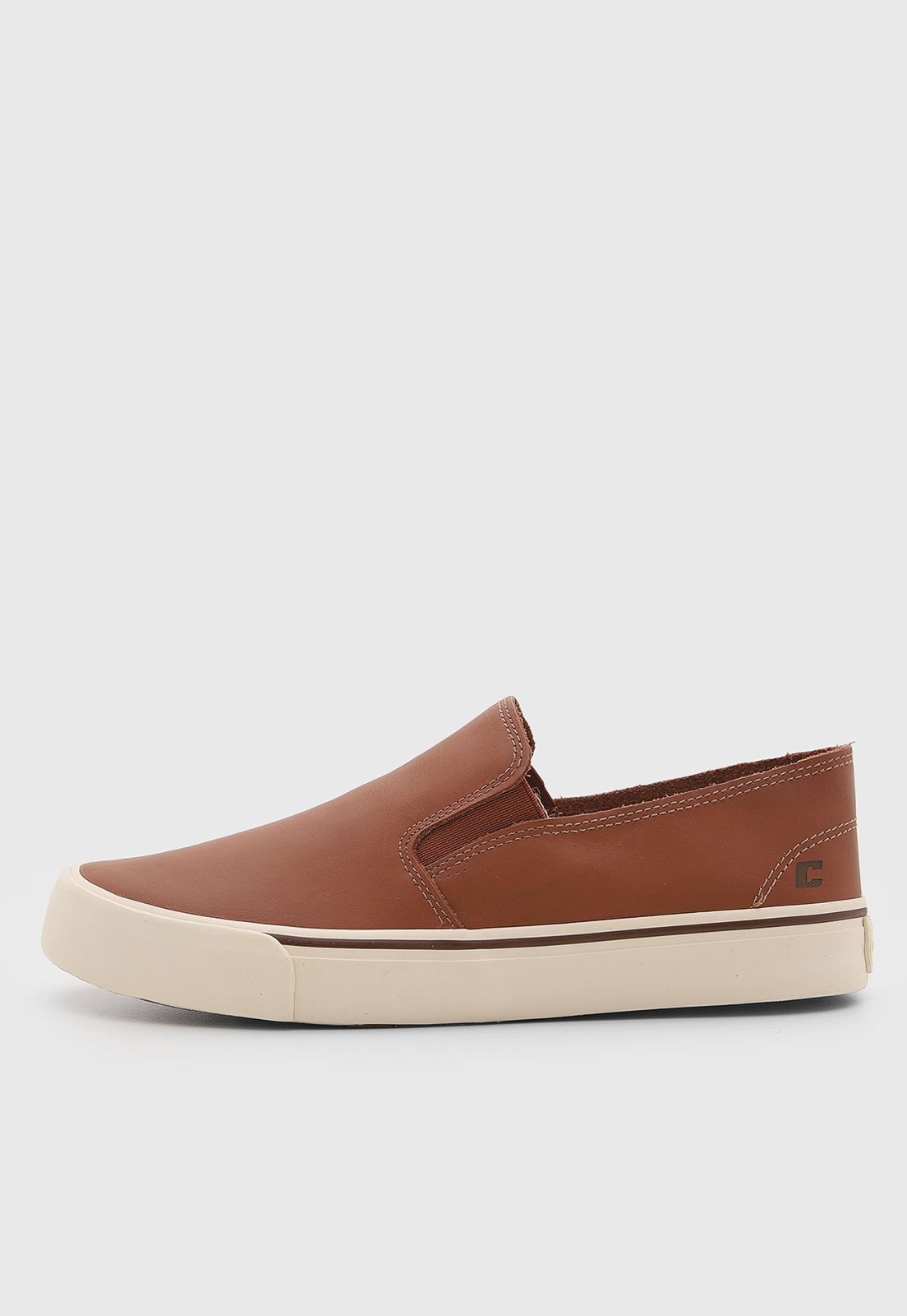 Tênis Masculino Colcci Slip On Couro Marrom