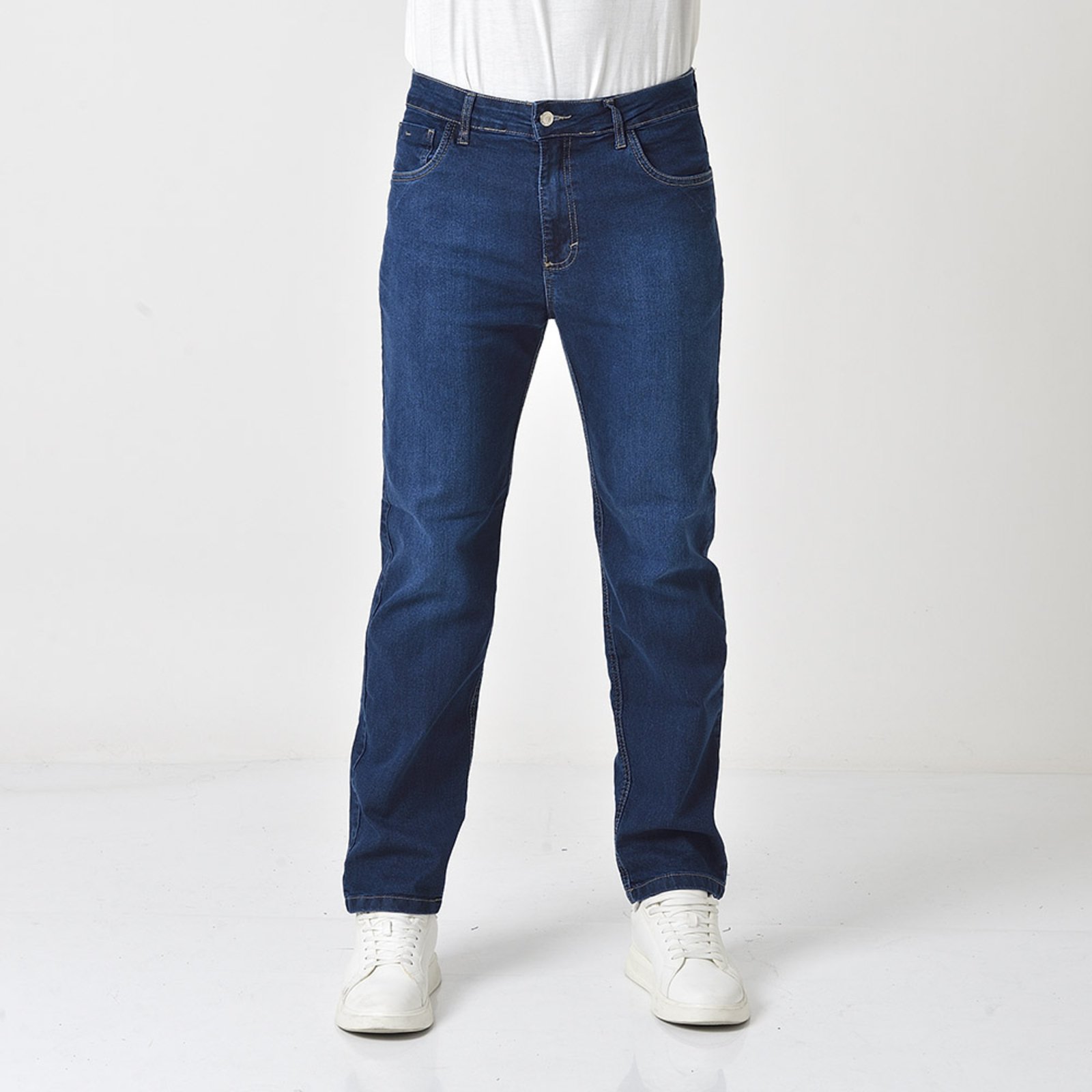 Calça Jeans Azul Masculina Reta