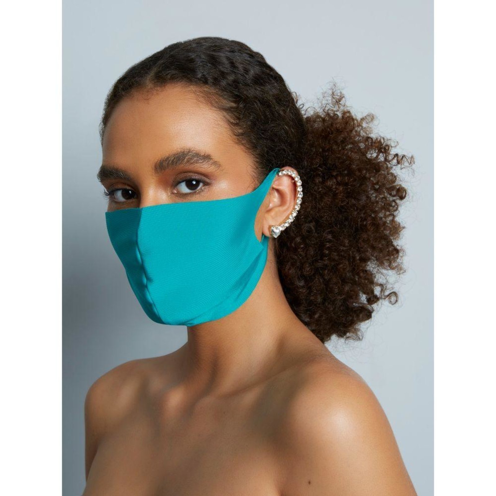 Máscara Facial de Proteção Turquesa Azul