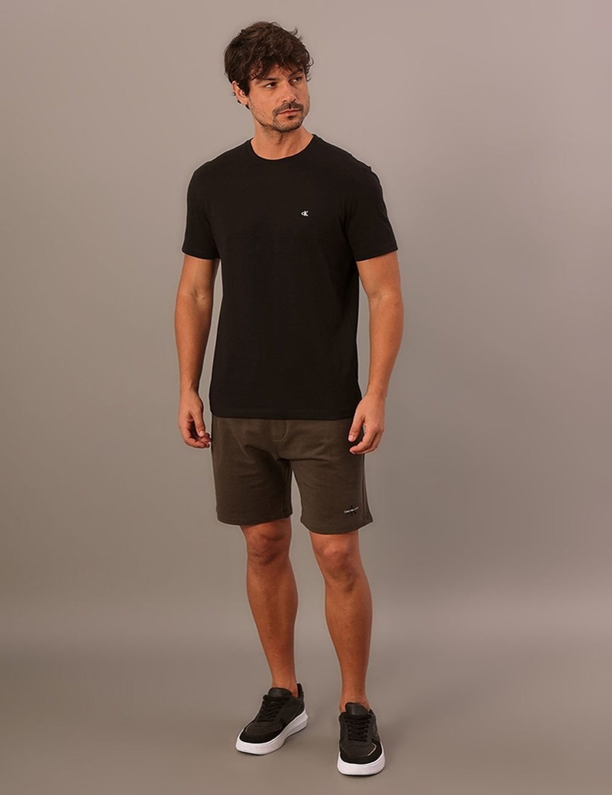 Bermuda Moletom Calvin Klein Jeans Masculino Re Issue - Militar Calvin Klein Jeans