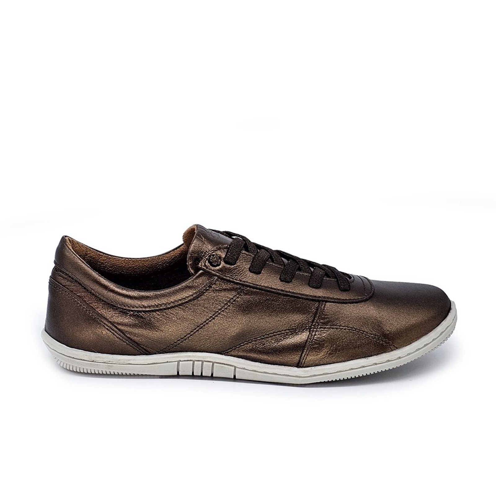 FIZ006V TENIS C/ ELASTICO FIZZY - COURO MTL BRONZE