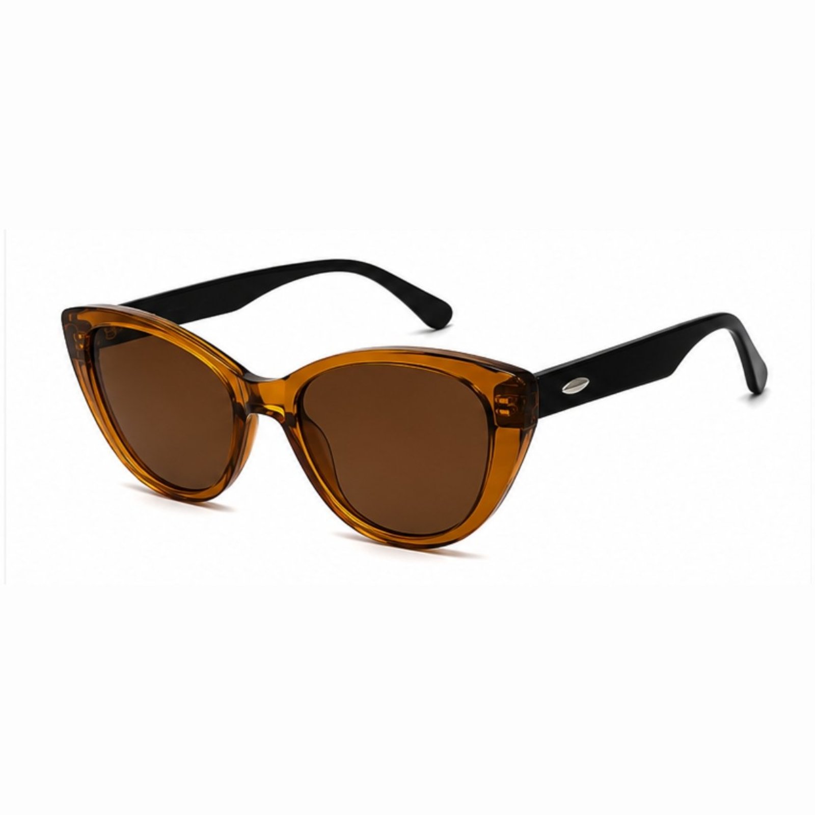 Óculos de Sol Feminino Gatinho UV400 Fashion Casual Elegante Premium Marrom