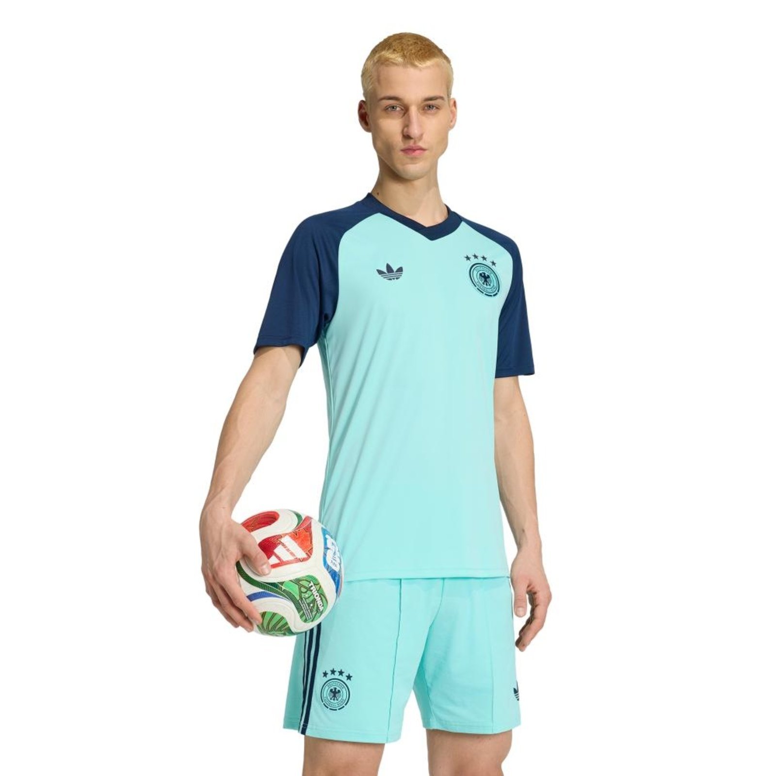 Camisa Pré-Jogo II Alemanha 26 adidas Performance Azul