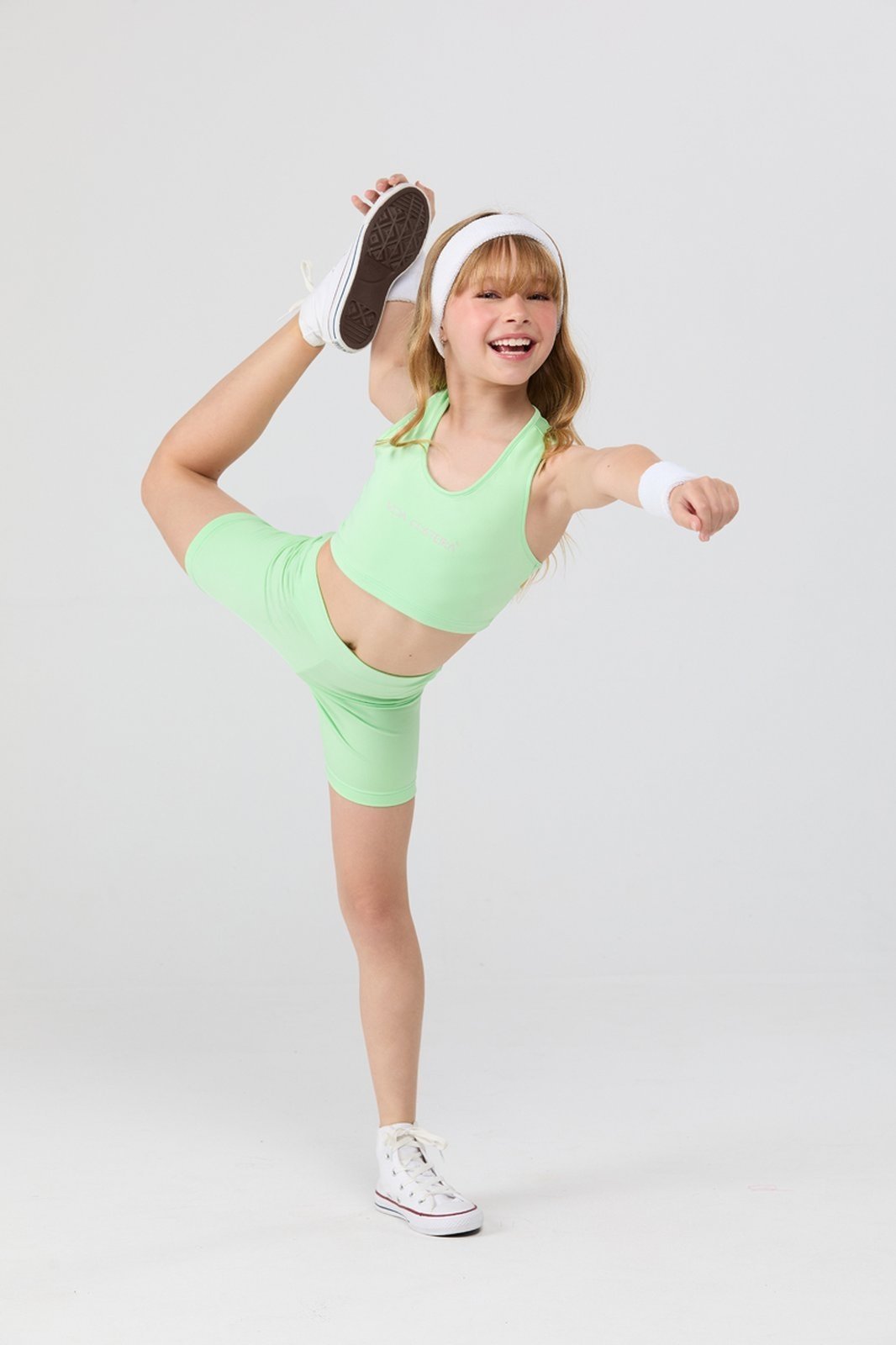 Infantil - Conjunto Feminino Esportivo Top e Shorts Biker