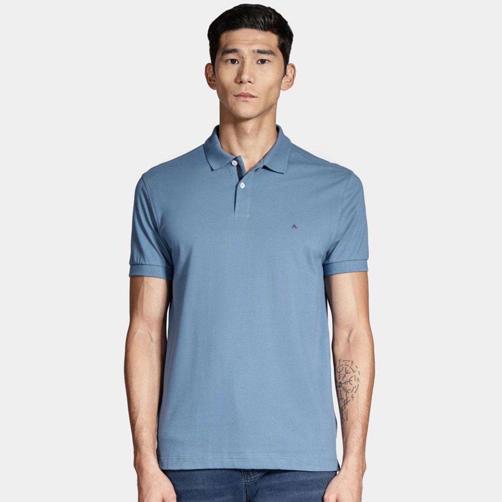 Camisa Polo Aramis Detail Ou25 Azul Masculino