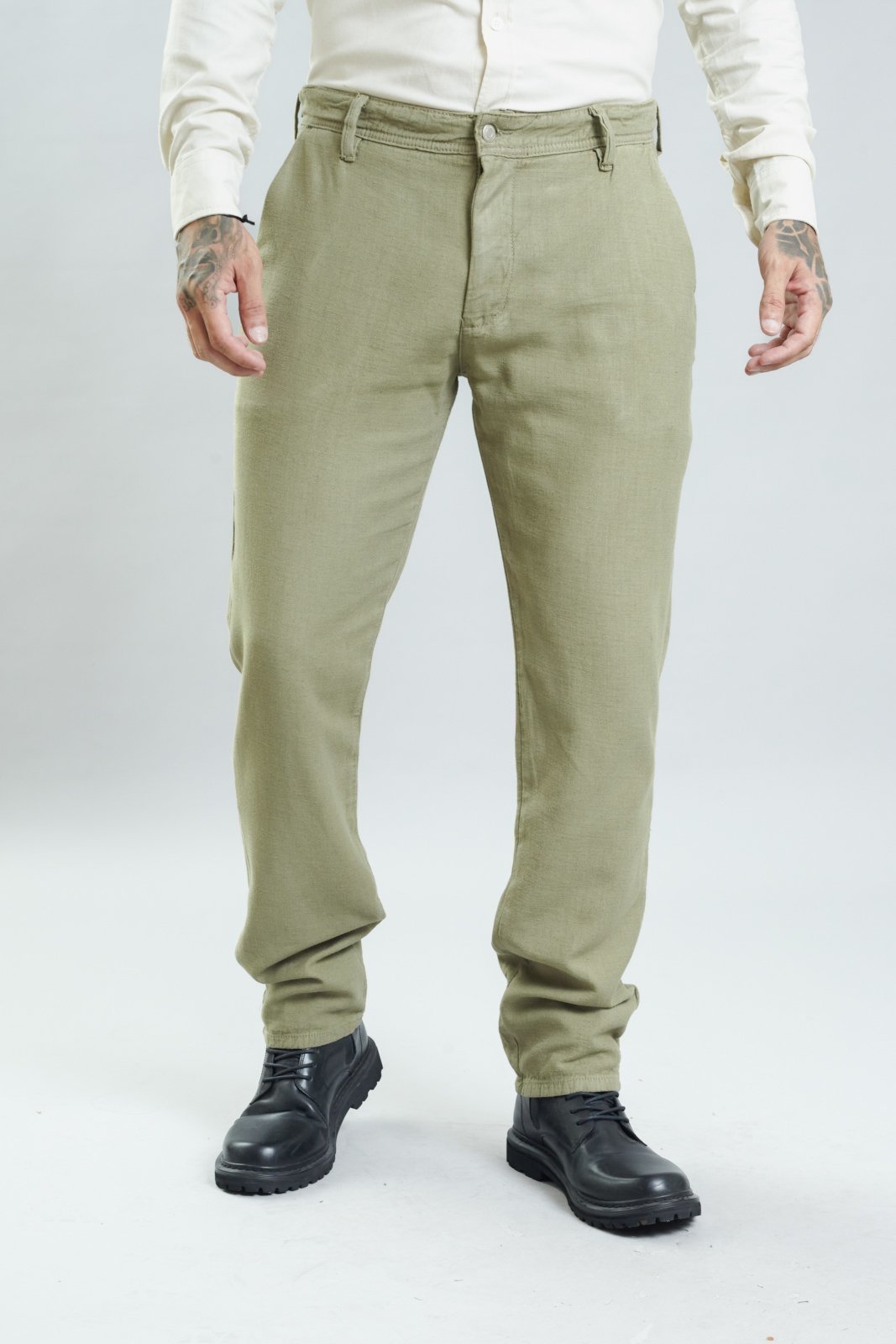 Calça Masculina Alfaiataria Verde Sport Fino em Viscose Dialogo Jeans