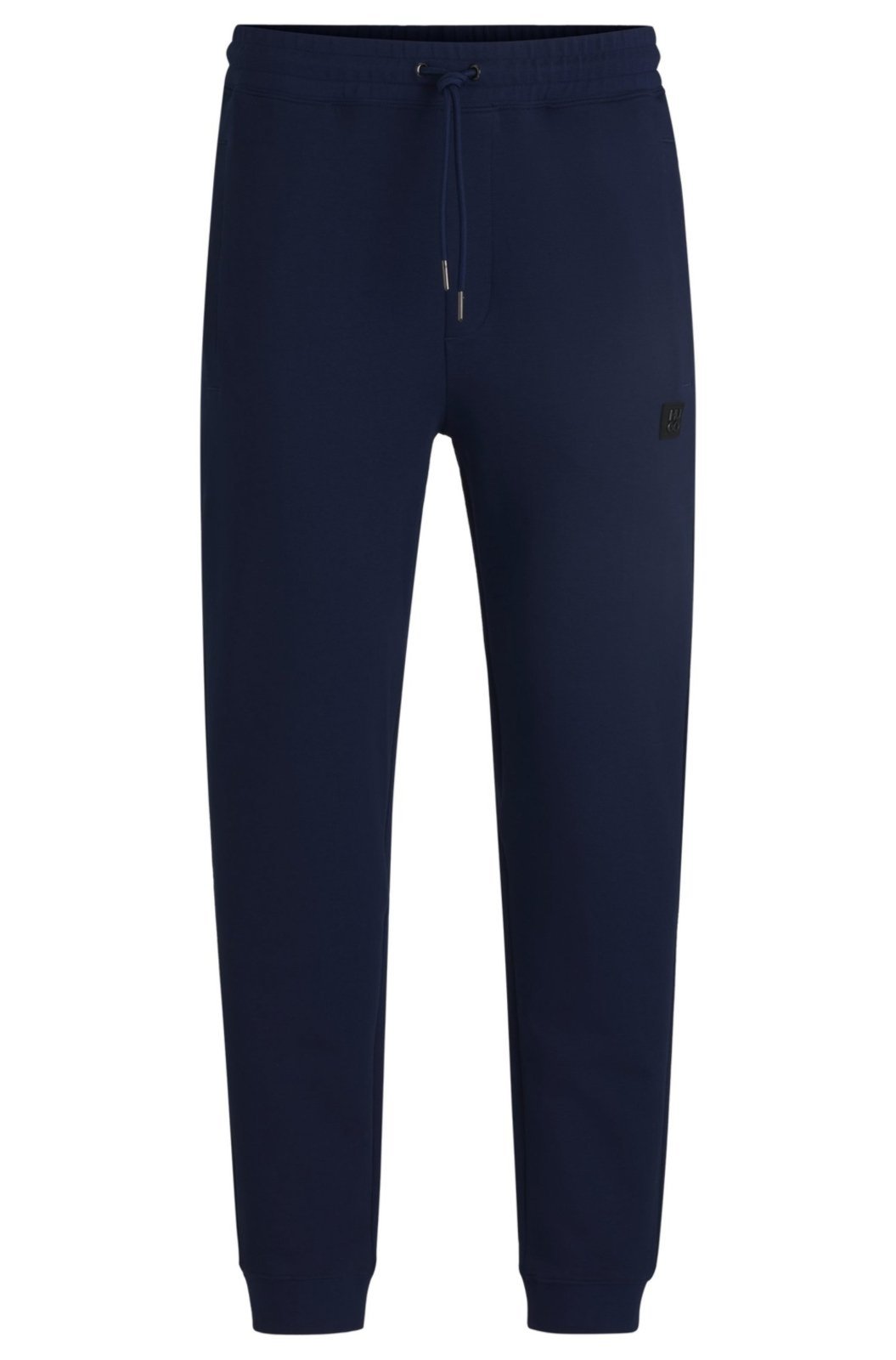 Calças De Treino De Algodão Com Logo Azul – P-S
