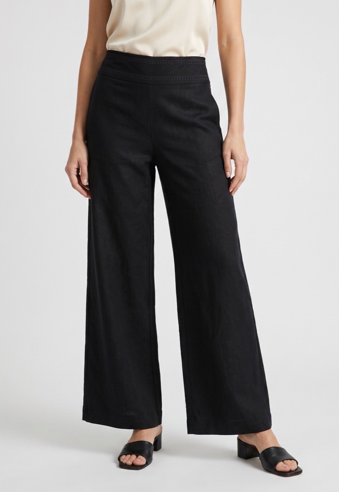 Calça Feminina Lez a Lez Bari Wide Leg Preta