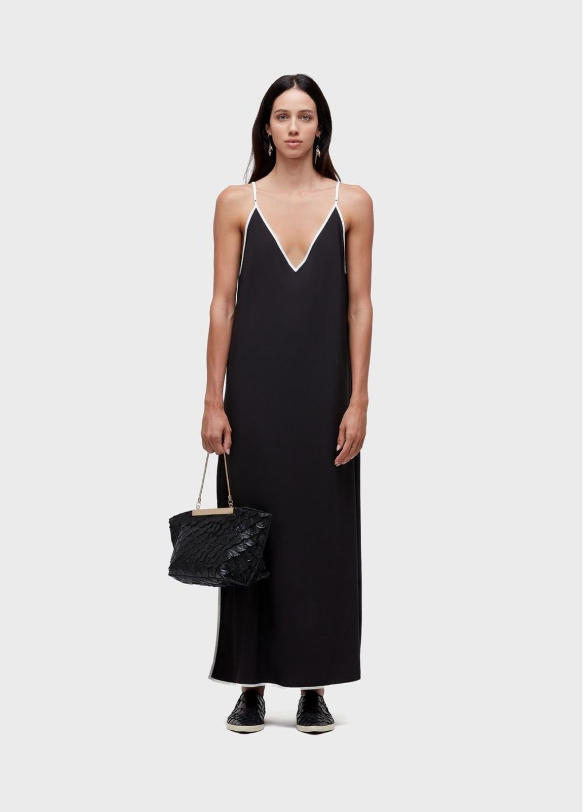 Vestido alças longui superlight viés OSKLEN