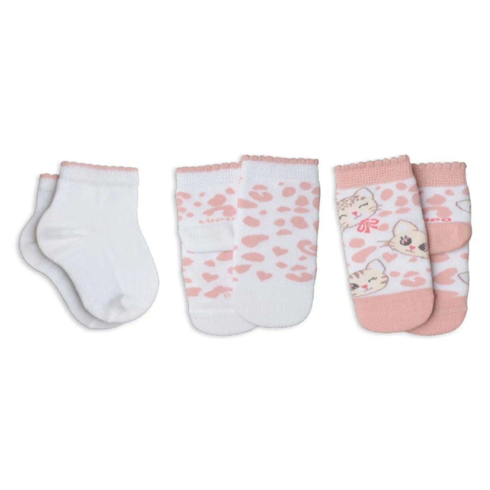 MEIA KIT COM 3 PARES LUPO BABY