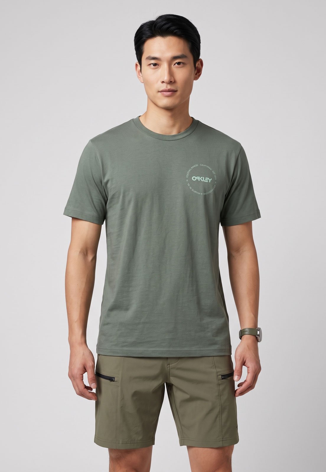 Camiseta Masculina Oakley Estampa Verde